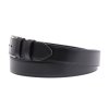 Pánský kožený opasek Špongr 350016 společenský černý