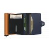 Matte Twinwallet Night Blue & Orange Open
