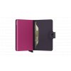 Matte Miniwallet Dark Purple Fuchsia Expl