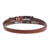 Dámský úzký kožený opasek Špongr 1540 koňakově hnědý