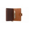 Emboss Lines Miniwallet Cognac Brown Expl