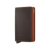 WEB Medium Matte Slimwallet Truffle & Orange Orange Front