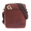 Pánská kožená taška přes rameno Sendi Design B-739 koňakově hnědá