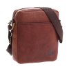 Pánská kožená taška přes rameno Sendi Design B-739 koňakově hnědá