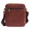 Pánská kožená taška přes rameno Sendi Design B-739 koňakově hnědá