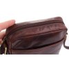 Pánská kožená taška přes rameno Sendi Design B-739 tmavě hnědá