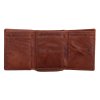 Malá kožená peněženka Poyem 5227 koňakově hnědá