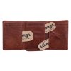 Malá kožená peněženka Poyem 5227 koňakově hnědá