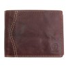 Pánkská kožená peněženka Poyem 5232 hnědá