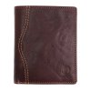 Pánská kožená peněženka na výšku Poyem 5235 hnědá