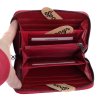 Středně velká dámská kožená peněženka Carmelo 2124 M červená