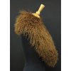 Kožešinový límec z tibetské ovce L245 tabákově hnědý