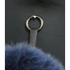 Kožešinová bambule / přívěšek na kabelku BAMK205 modrá