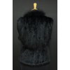 Kožešinová vesta z králíka EMMA černá