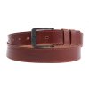 Dámský kožený opasek Black Hand 106-75 koňakově hnědý
