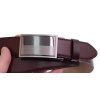 Pánský kožený opasek Špongr 350025 AUTOMAT tmavě hnědý