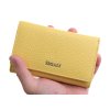 Dámská kožená peněženka Segali SG 7074 pastelově žlutá