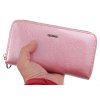 Veľká dámska kožená peňaženka Carmelo 2111 N Rose ružová