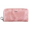 Veľká dámska kožená peňaženka Carmelo 2111 P Old Pink staroružová