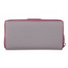 Velká dámská kožená peněženka Segali 7617 šedá s růžovou