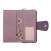 Velká dámská kožená peněženka na výšku se zapínáním Segali 7617 Orchid fialová