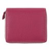 Malá dámska kožená peňaženka Segali 7544 B Magenta tmavo ružová
