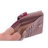 Malá dámska kožená peňaženka Segali 7544 B Magenta tmavo ružová