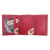 Menší dámská kožená peněženka Cosset 4508 Komodo Red červená