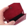 Menší dámská kožená peněženka Cosset 4508 Komodo Red červená