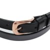 Dámsky kožený opasek Špongr 2525 černý