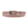 Dámský úzký kožený opasek Špongr 20067 růžový