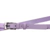 Dámský úzký kožený opasek Špongr 20069 lila