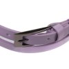 Dámský úzký kožený opasek Špongr 20069 lila