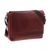 Pánská kožená messenger taška Sendi SANDO koňakově hnědá