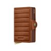Dvojité pouzdro na karty SECRID PREMIUM Twinwallet Emboss Lines Cognac koňakově hnědé