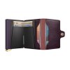 WEB Medium Basco+ Twinwallet Bordeaux Dark Purple+ Open