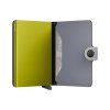WEB Medium Matte Miniwallet Grey & Lime Lime Expl