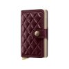 WEB Medium Emboss Diamond+ Miniwallet Bordeaux Cashmere+ Front