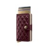 Kožená peňaženka SECRID PREMIUM Miniwallet Emboss Diamond Bordeaux bordová