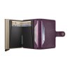 WEB Medium Pebble Miniwallet Grape Cashmere Open