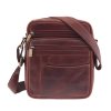 Pánská kožená taška přes rameno Sendi ASEN koňakově hnědá