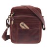 Pánská kožená taška přes rameno Sendi ASEN koňakově hnědá