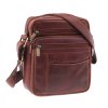 Pánská kožená taška přes rameno Sendi ASEN koňakově hnědá