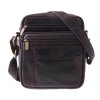 Pánská kožená taška přes rameno Sendi ASEN tmavě hnědá