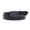 Pánský kožený opasek Špongr 350034 AUTOMAT černý