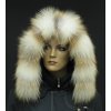Kožešinový lem na kapuci z goldplatinové lišky - 7076
