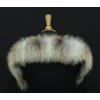 Kožušinový lem na kapucni z goldplatinovej líšky - 7077