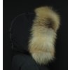 Kožešinový lem na kapuci z goldplatinové lišky - 7078