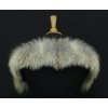 Kožešinový lem na kapuci z goldplatinové lišky - 7079