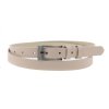 Dámský úzký kožený opasek Špongr 2086 krémový